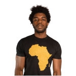 Africa map cotton t-shirt